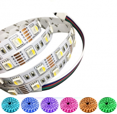 High Brightness DC 24V Color Changing RGBW/RGBCCT 5050SMD LED Strip Lights