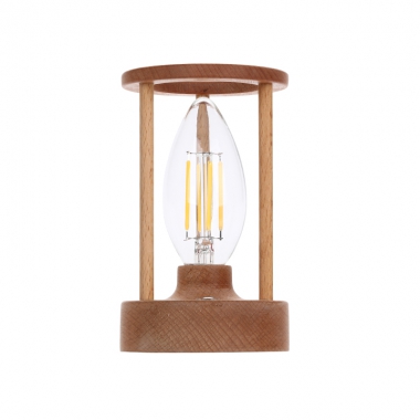  New Design Rechargeable Cordless LED Table Lamp Wooden Desk Light withTouch Sensor