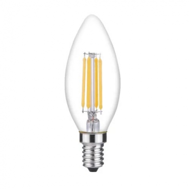 DC 24V Dimmable C35 E14 Candle Filament LED Bulb for DALI KNX Loxone DMX Casambi